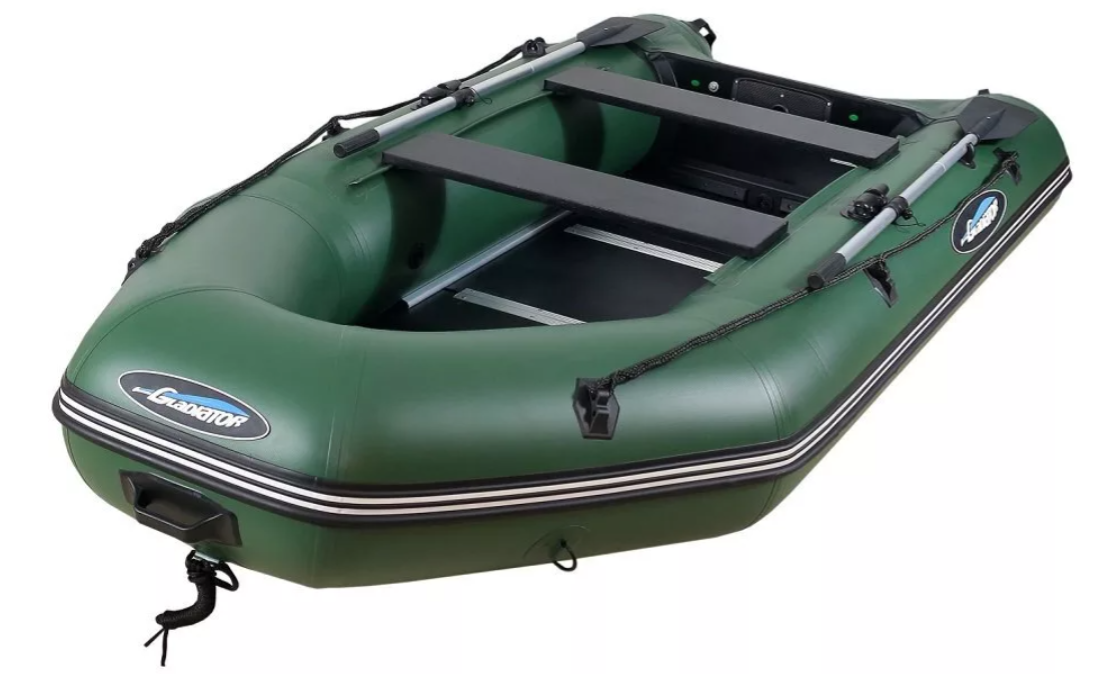 МОТОРНО-ГРЕБНАЯ ЛОДКА ПВХ GLADIATOR А 340 ТК С ФАНЕРНЫМ ПОЛОМ в Якутске