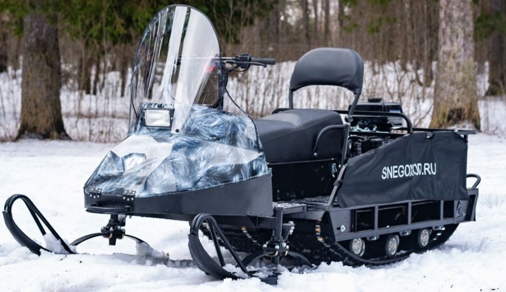 Миниснегоход Бурлак Егерь Экспедитор 15 л.с. , реверс, тормоз, капот белый в Якутске