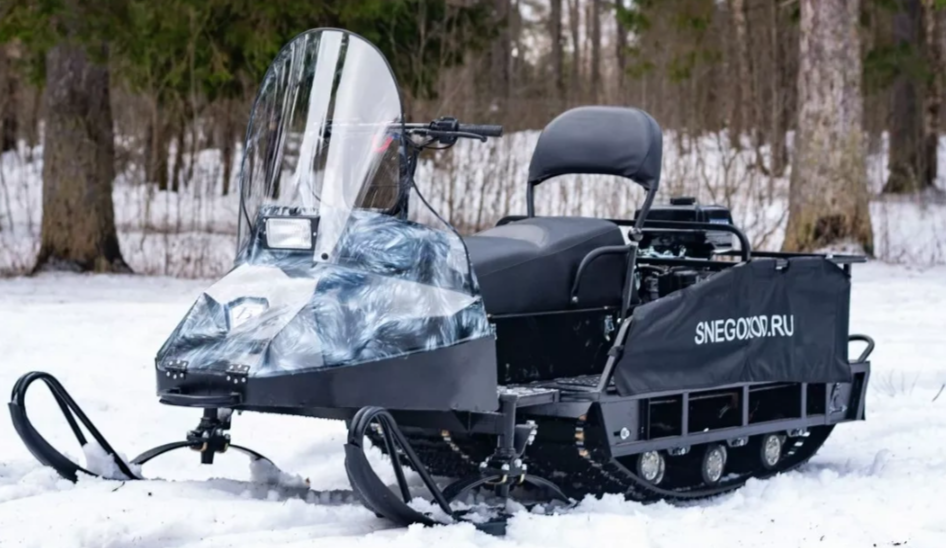 Миниснегоход Егерь Экспедитор 20 л.с. , реверс, тормоз, капот белый в Якутске