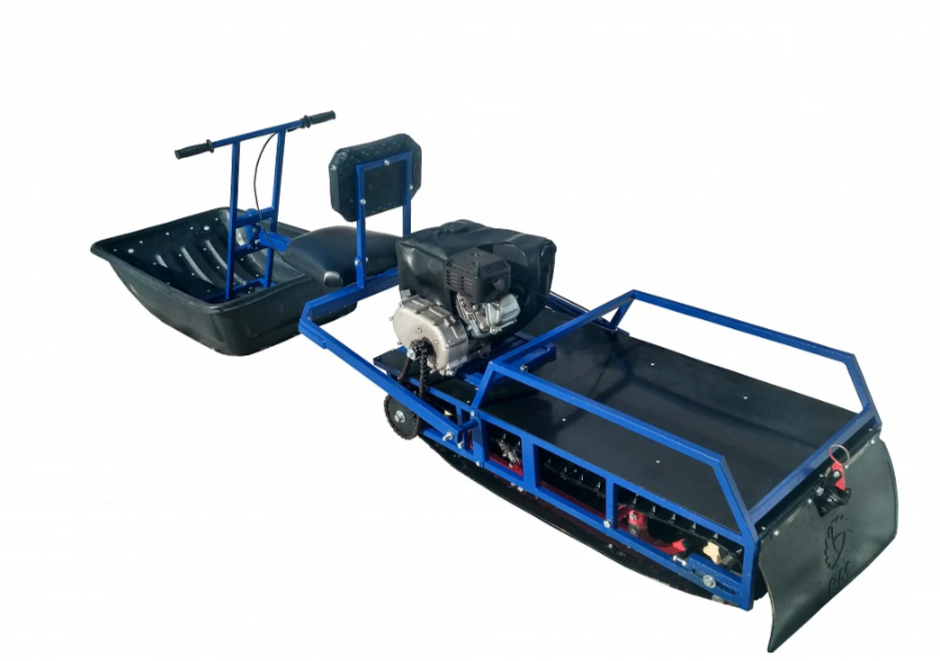 Мотобуксировщик толкач Альбатрос-XL8 с модулем. С фарой, тележки в Якутске