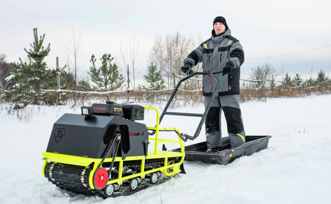 Мотобуксировщик Бурлак ХОЗЯИН-1 (капот ткань) в Якутске