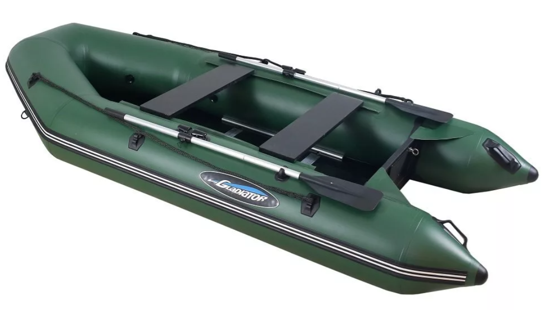 МОТОРНО-ГРЕБНАЯ ЛОДКА ПВХ GLADIATOR А 340 ТК С ФАНЕРНЫМ ПОЛОМ в Якутске