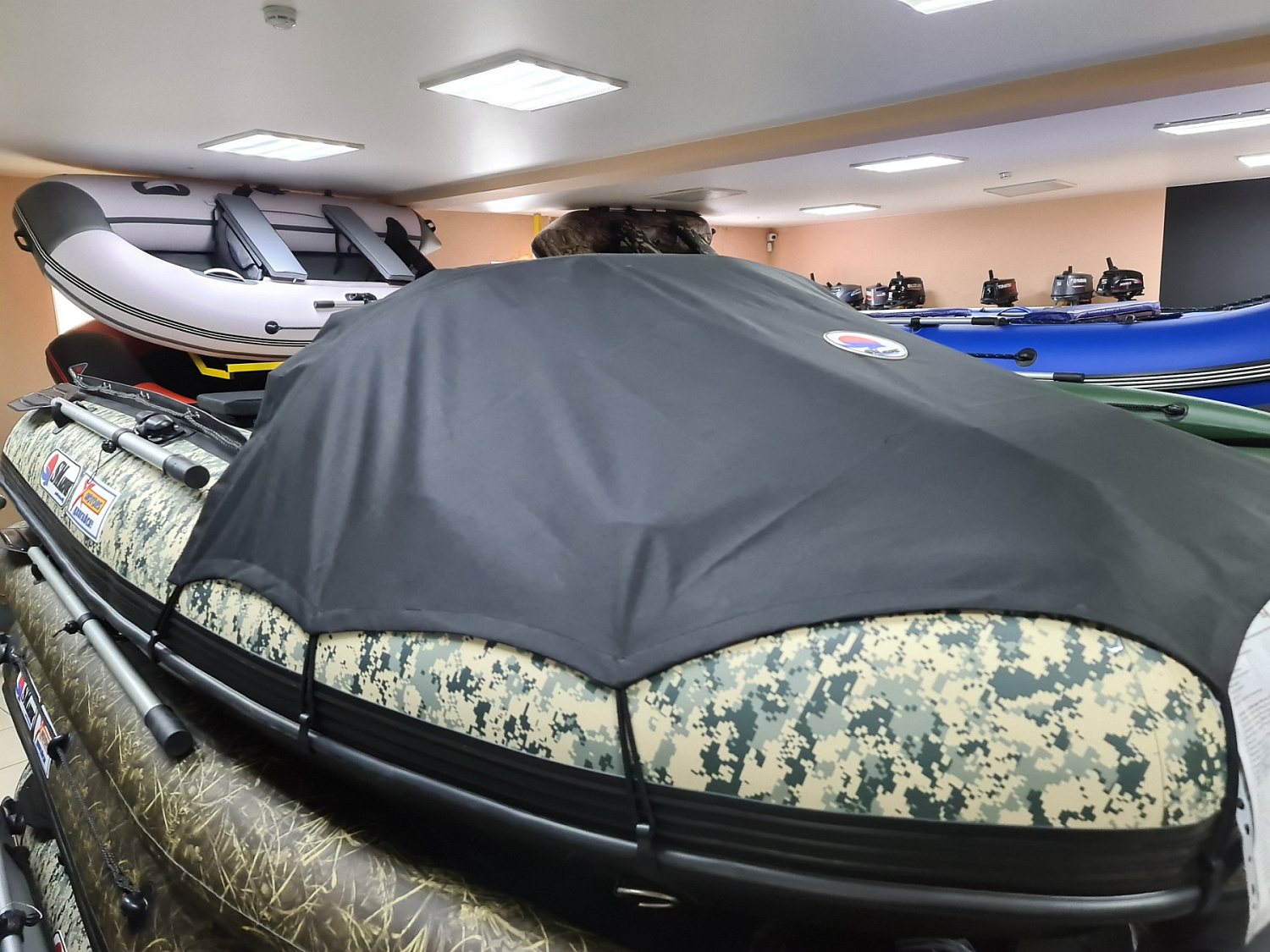 КОМПЛЕКТ НОСОВОГО ТЕНТА К ЛОДКЕ SMARINE AIR MAX 380 ЧЕРНЫЙ в Якутске