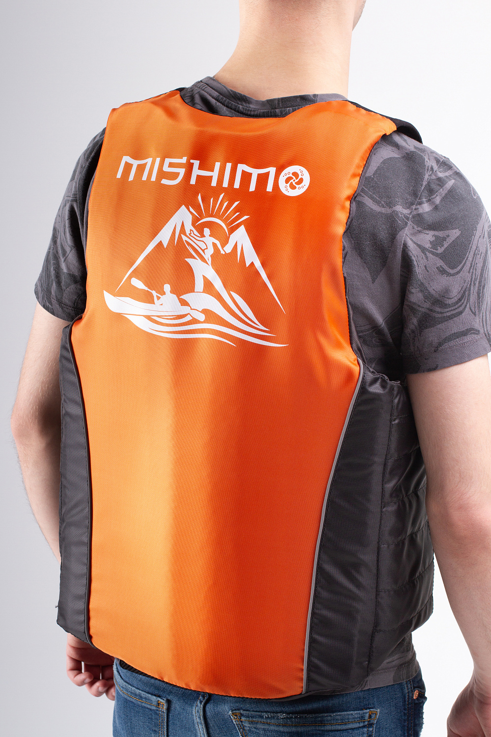 Жилет спасательный MISHIMO PRO Премиум качества Черно-оранжевый в Якутске